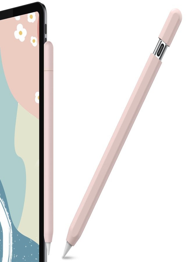 أهاستايل جراب سيليكون من AhaStyle لقلم Apple Pencil (USB-C) 2023، غطاء واقٍ فائق النحافة، جراب قلم Apple Pencil، قبضة مانعة للانزلاق، متوافق مع قلم Apple Pencil USB C (وردي) - Image 1