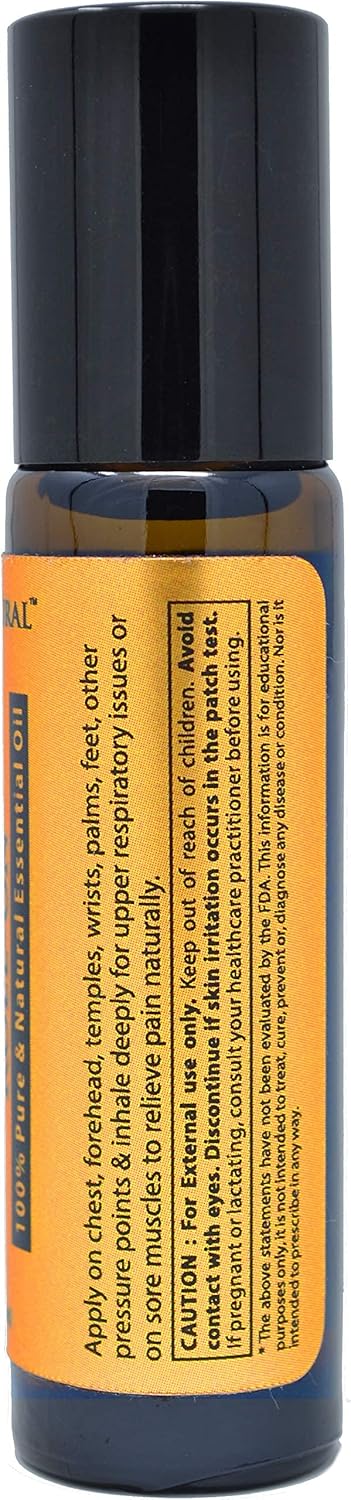 Prime Natural زيت أساسي لتخفيف احتقان السعال البارد 10 مل جاهز للاستخدام لفك احتقان الجيوب الأنفية وآلام العضلات والصداع والنوم - Image 4
