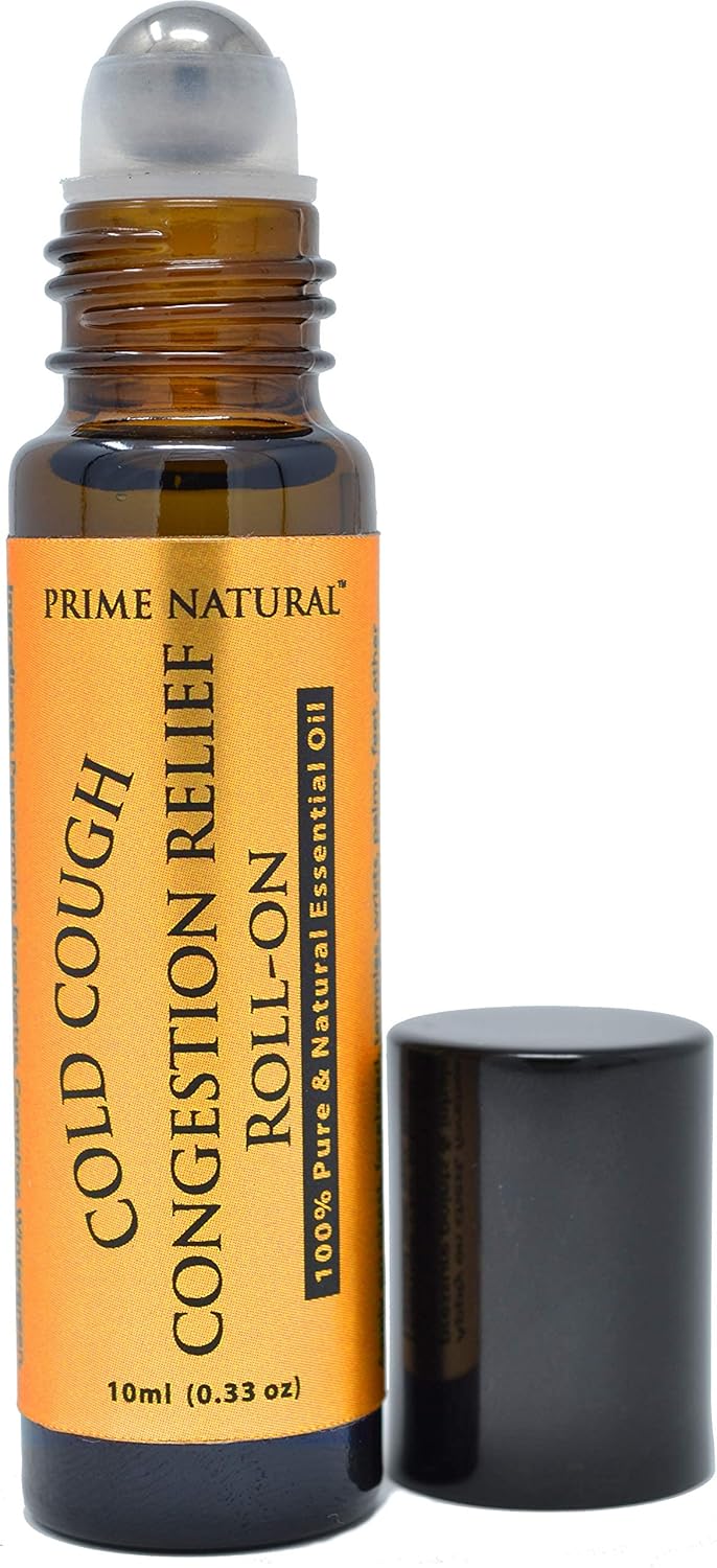 Prime Natural زيت أساسي لتخفيف احتقان السعال البارد 10 مل جاهز للاستخدام لفك احتقان الجيوب الأنفية وآلام العضلات والصداع والنوم - Image 3