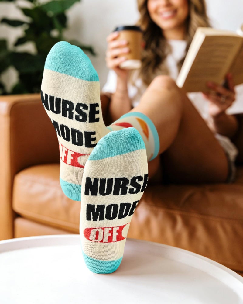Jeasona Nurse Gifts for Women Gifts for Nurses Funny Fun Nurse Week Crew Cotton Socks Women's Gifts for Nurses Female Nursing Accessories for School Nurses Day Graduates Stuff Birthday Essentials - Image 2