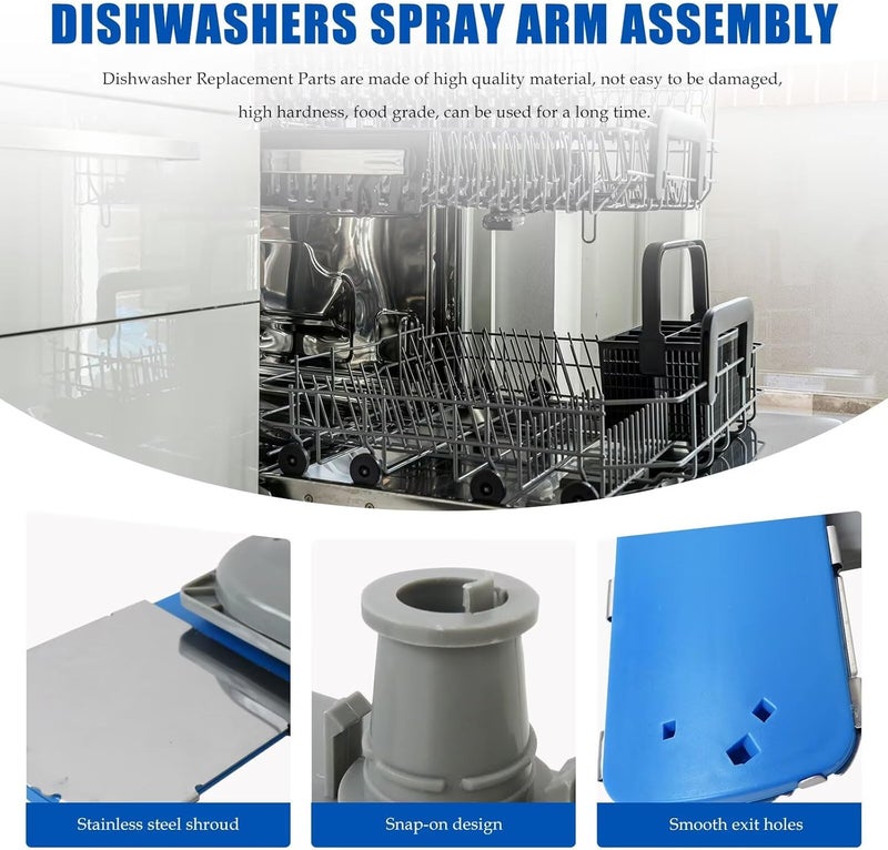 New! ‎Dishwashers Spray Lower Wash Arm PD00038240 PS11770509 Set for Kenmore Models 58715378100A 58715378100B 58715379100A 58715379100B 58715382100A 58715382100B By Suifaqi - Image 3