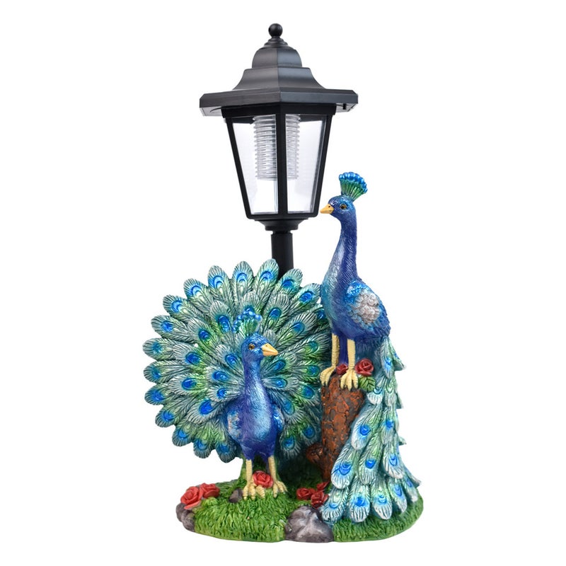 Garden Couple Peacock Solar Outdoor Light for Home Decor Park Greening Landscape Sculpture Lamp - Image 3
