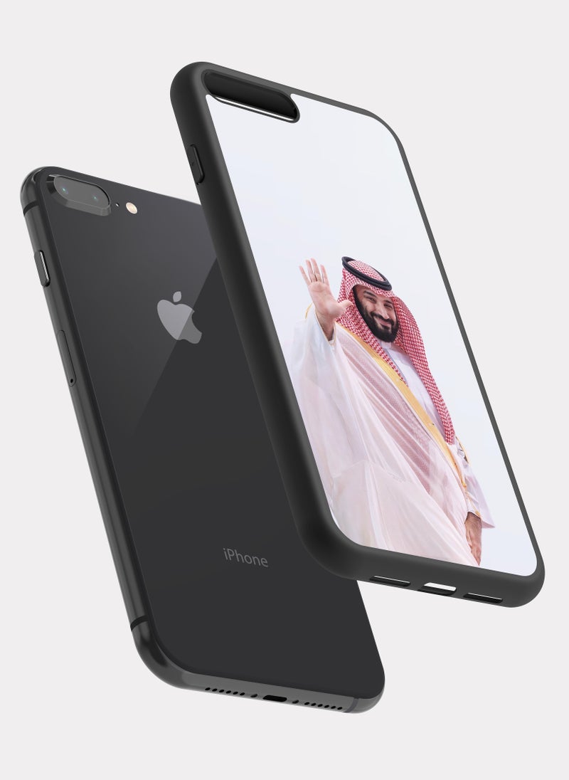 بكسلات كفر ايفون 7 بلس ولي العهد محمد ابن سلمان ابيض احمر - Image 2
