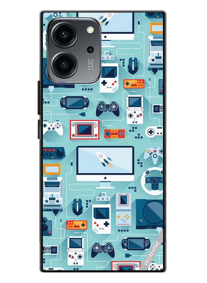 VR CREATIVE Protective Case Cover For Honor 80 SE Technolgu Items Design Multicolour - Image 1