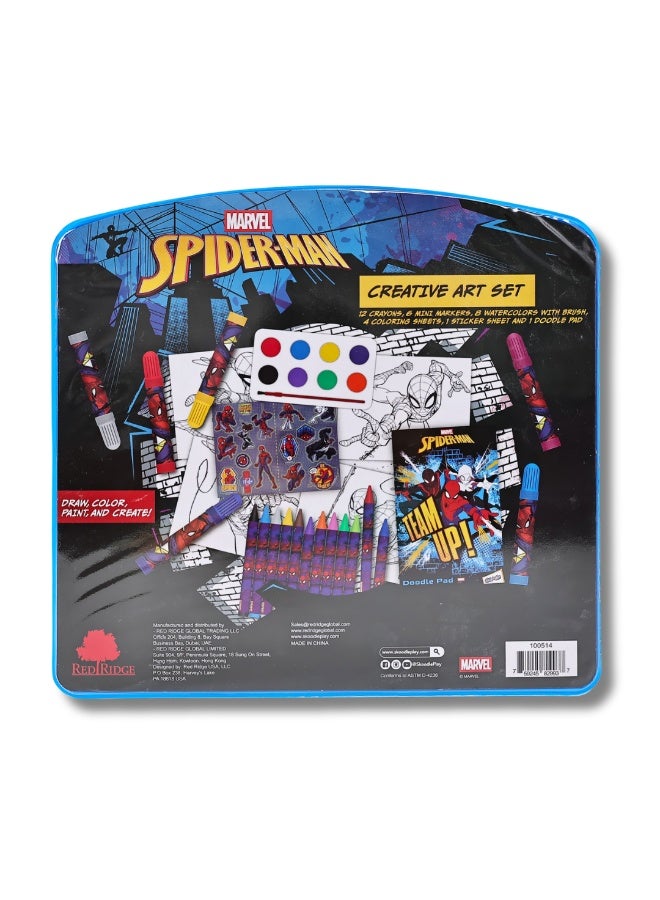 Disney Marvel Spiderman 50+ Creative Art Set | Draw, Color, Paint & Create | Coloring Activity Kit | Ideal For Gifting | Age 3+ - Image 3