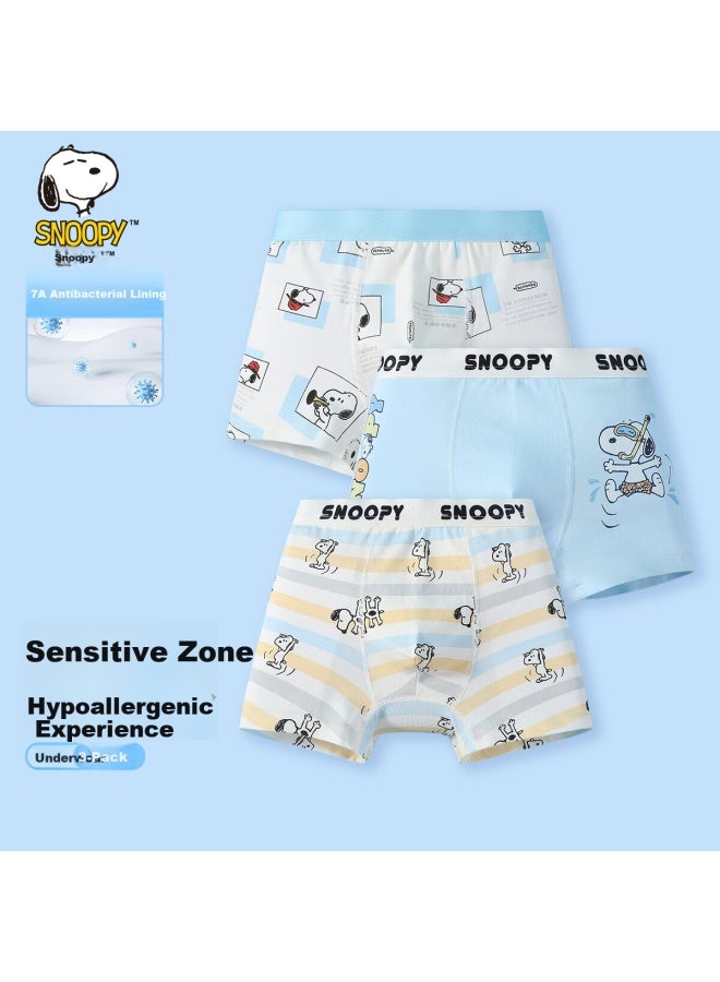 Snoopy سروال بوكسر قطن للأولاد من سنوبي - عبوة 3 قطع - Image 1