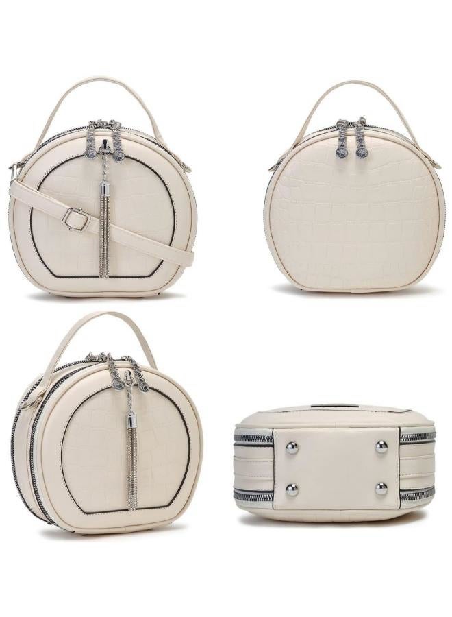 Women's Tassel Crossbody Bag, Ladies PU Leather Shoulder Bag Sling Bag Side Bag, Daily Commuter Handbag Tote Bags Clutch Bag Carrying Bag Gift Bag Small Bag for Girls and College Students  - Image 3