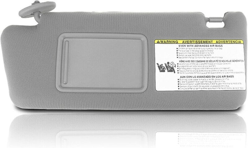QASULER Gray Left Driver Side Sun Visor with Mirror for Toyota Tacoma - Image 1