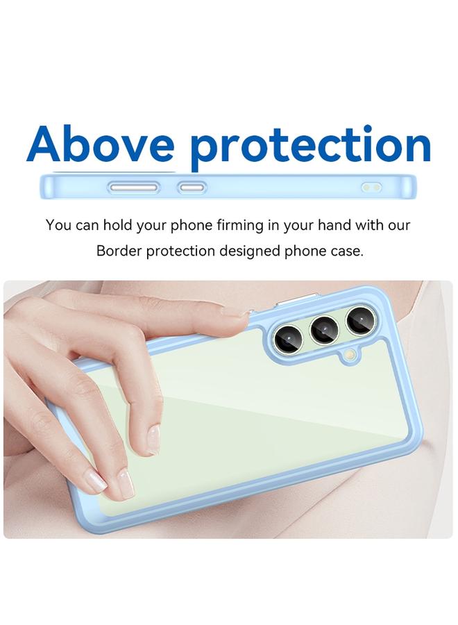 S-TOP Case For Samsung Galaxy S24 FE 5G Colorful Series Acrylic Hybrid TPU Phone Case - Image 4