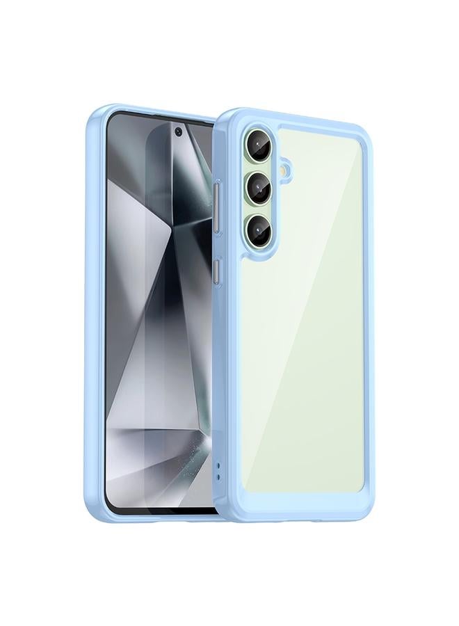 S-TOP Case For Samsung Galaxy S24 FE 5G Colorful Series Acrylic Hybrid TPU Phone Case - Image 1