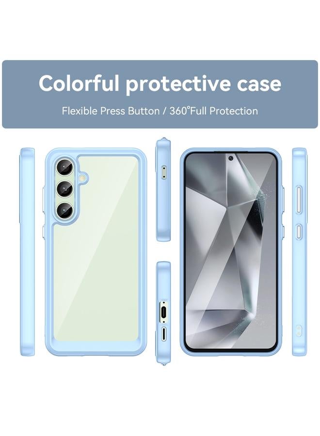 S-TOP Case For Samsung Galaxy S24 FE 5G Colorful Series Acrylic Hybrid TPU Phone Case - Image 2
