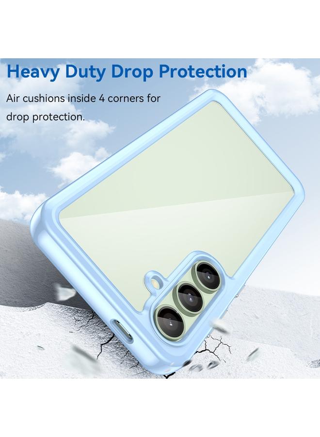 S-TOP Case For Samsung Galaxy S24 FE 5G Colorful Series Acrylic Hybrid TPU Phone Case - Image 3