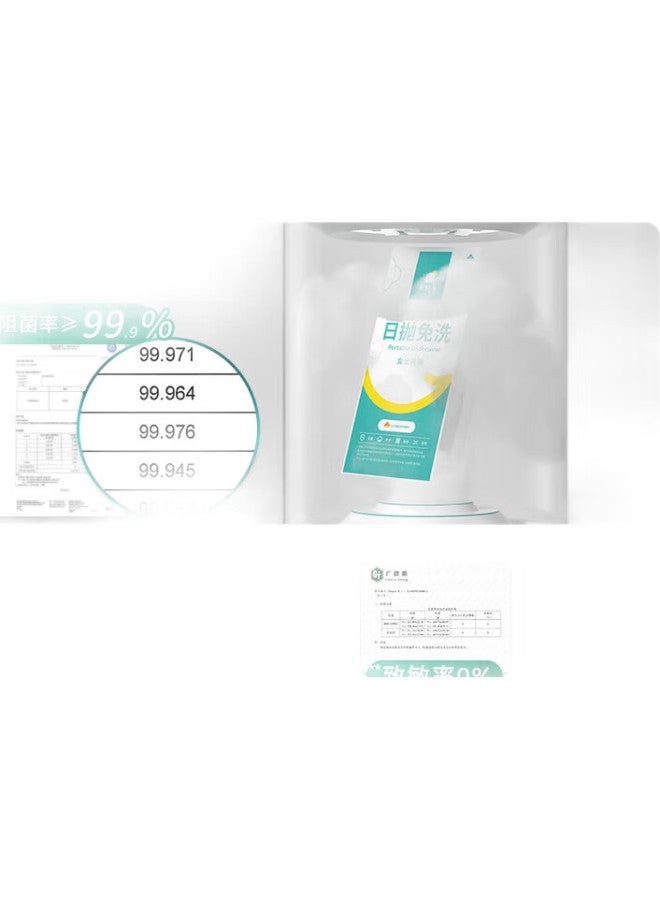 Sometimes Disposable Underwear For Women, Pure Cotton, No-Wash, For Pregnant Women, Postpartum, Menstruation, Travel, 10-Pack, Xl - Image 3