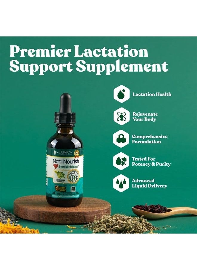 Rejuvica Health NatalNourish - Advanced Lactation Support Supplement - Liquid Delivery for Better Absorption - Fenugreek, Blessed Thistle, Anise, Fennel & More!  - Image 2