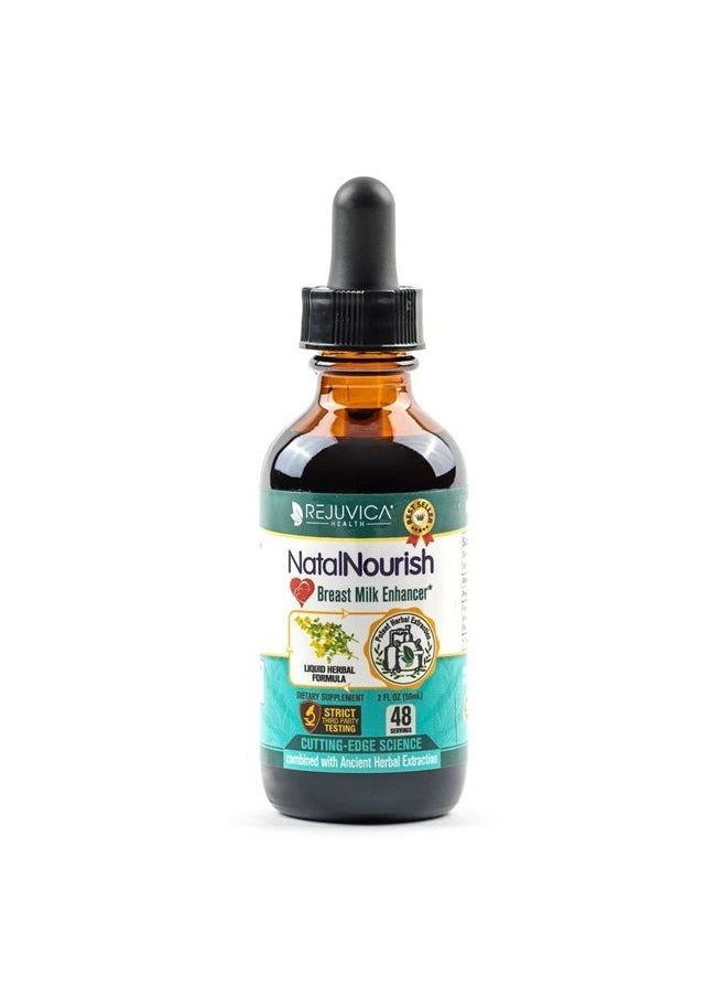 Rejuvica Health NatalNourish - Advanced Lactation Support Supplement - Liquid Delivery for Better Absorption - Fenugreek, Blessed Thistle, Anise, Fennel & More!  - Image 1