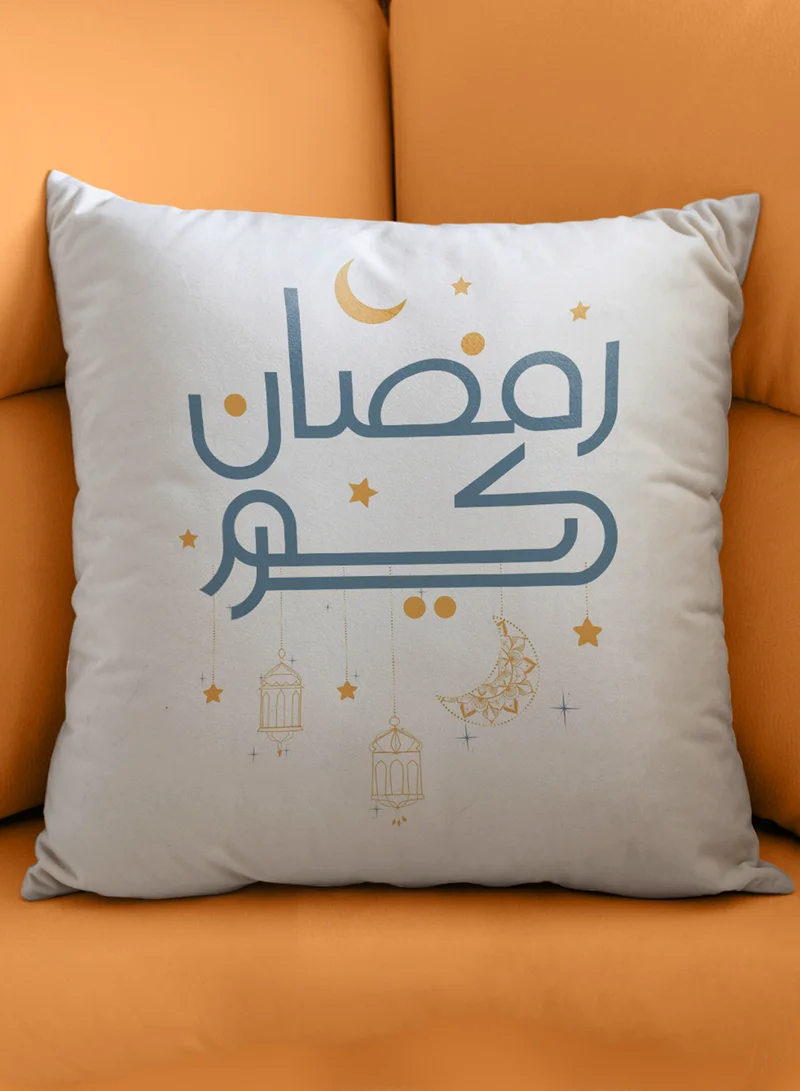 LOWHA Polyester Pillowcase Cushion Cover with Ramadan Kareem Design