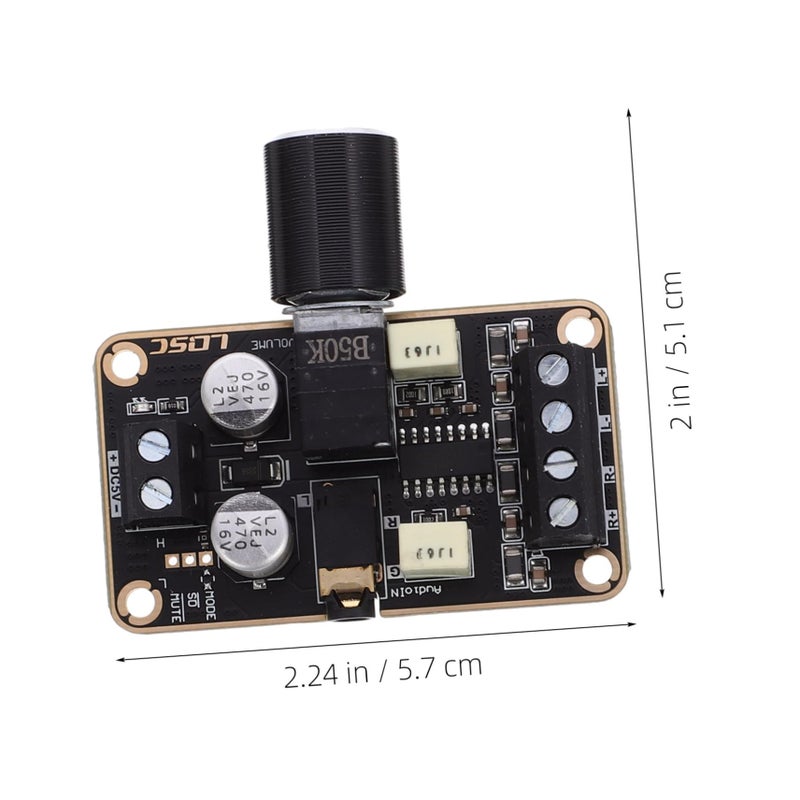 Dual Channel Digital Power Amplifier Board Stereo Module with Volume Control - Image 3
