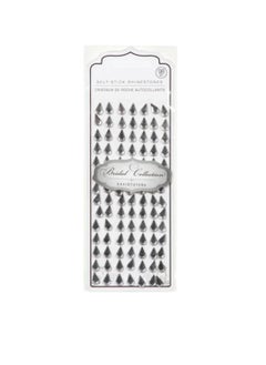 Rhinestones Adhesive Teardrop Silver Clear