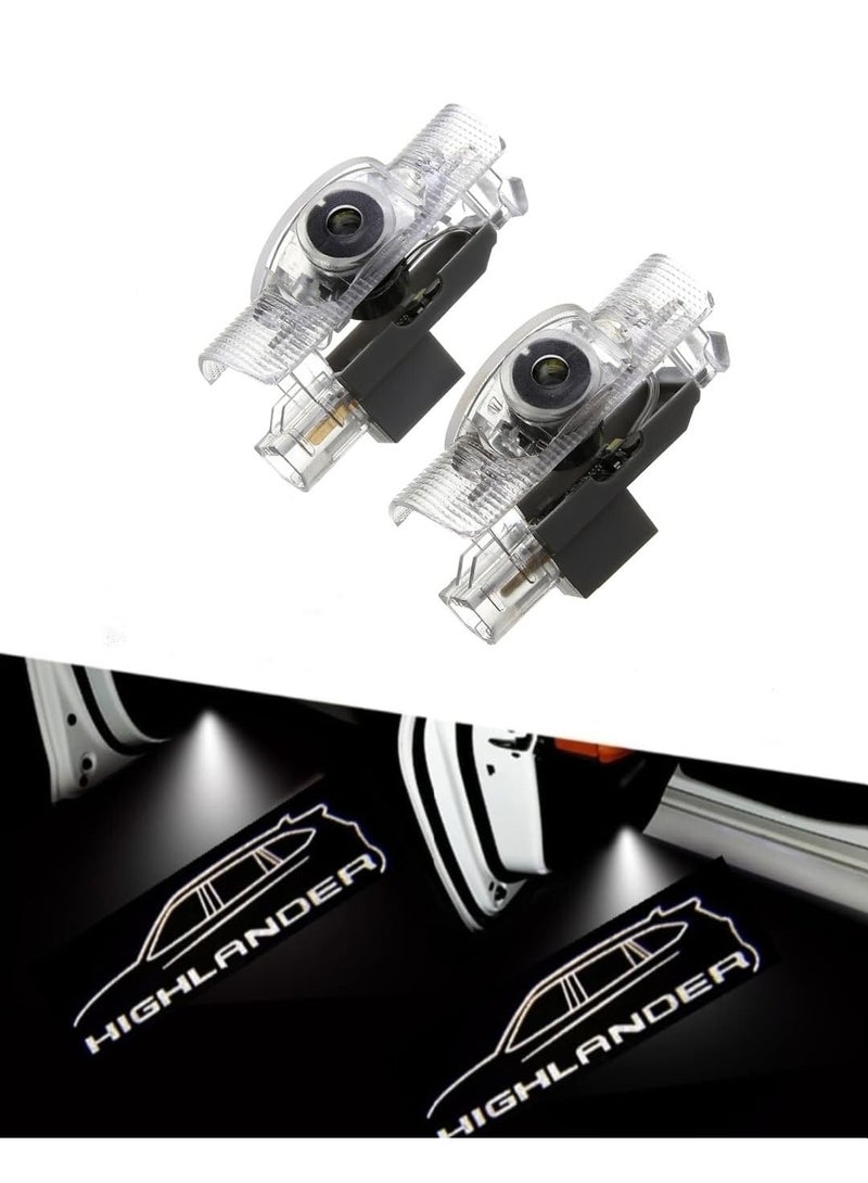 Vierex For Toyota Highlander 2007-2022 Car Led Door Welcome Projector Light Ghost Shadow Bright Emblem Logo Highlander Accessories - Image 1