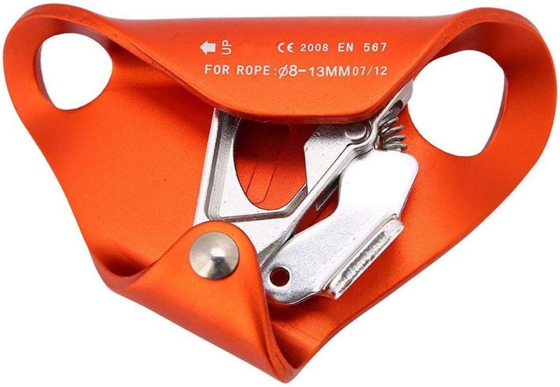 Orange Climbing Ascender Fall Arrest Safety Gear Aeronautical Aluminum Riser - Image 1