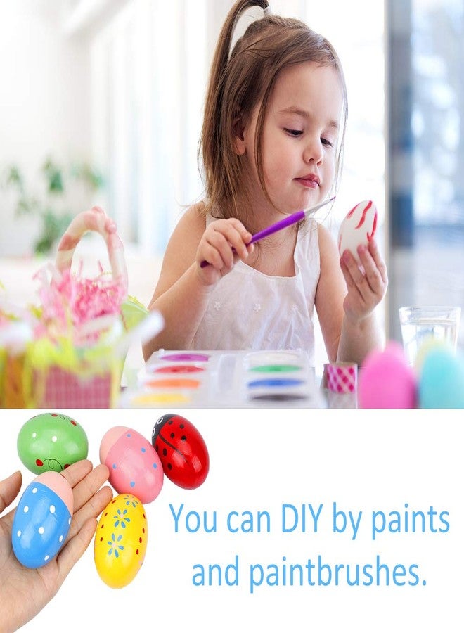 Augshy 40PCS Plastic Egg Shakers Percussion Musical Maracas Easter Eggs with a Storage Bag for Music Learning DIY Painting - Image 5
