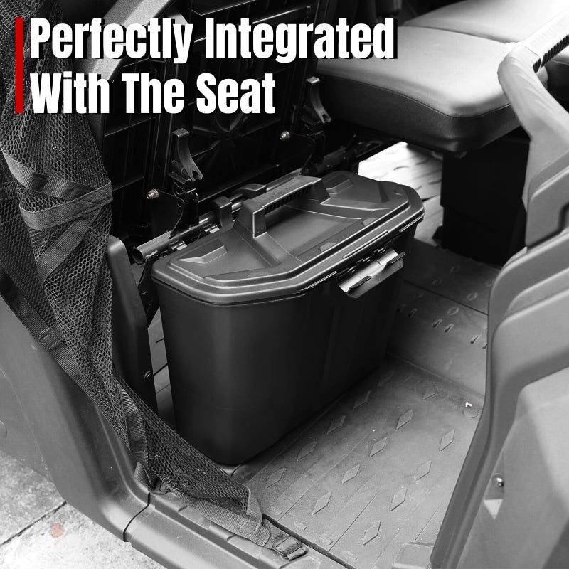 A & UTV PRO Under Seat Storage Bin for Can Am Defender, Under Seat Waterproof Storage Box Accessories for Can Am Defender Max HD10 HD9 HD8 HD5 2016-2025, Replace #715003314 - Image 3
