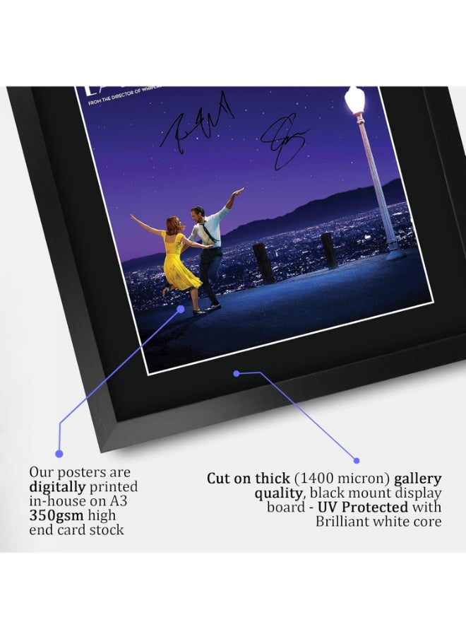 HWC Trading HWC Trading La La Land Gifts Printed Signed Autograph Picture for Movie Memorabilia Fans - 16" x 12" Framed  - Image 4