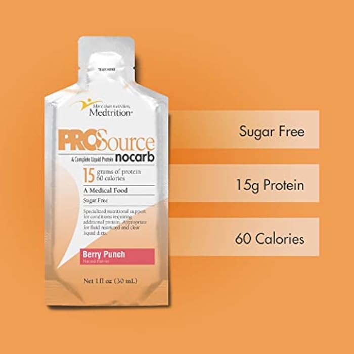 Medtrition ProSource NoCarb Berry Punch Liquid Packets - Image 3
