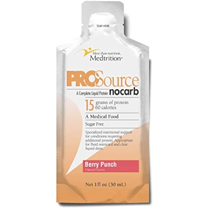 Medtrition ProSource NoCarb Berry Punch Liquid Packets - Image 1