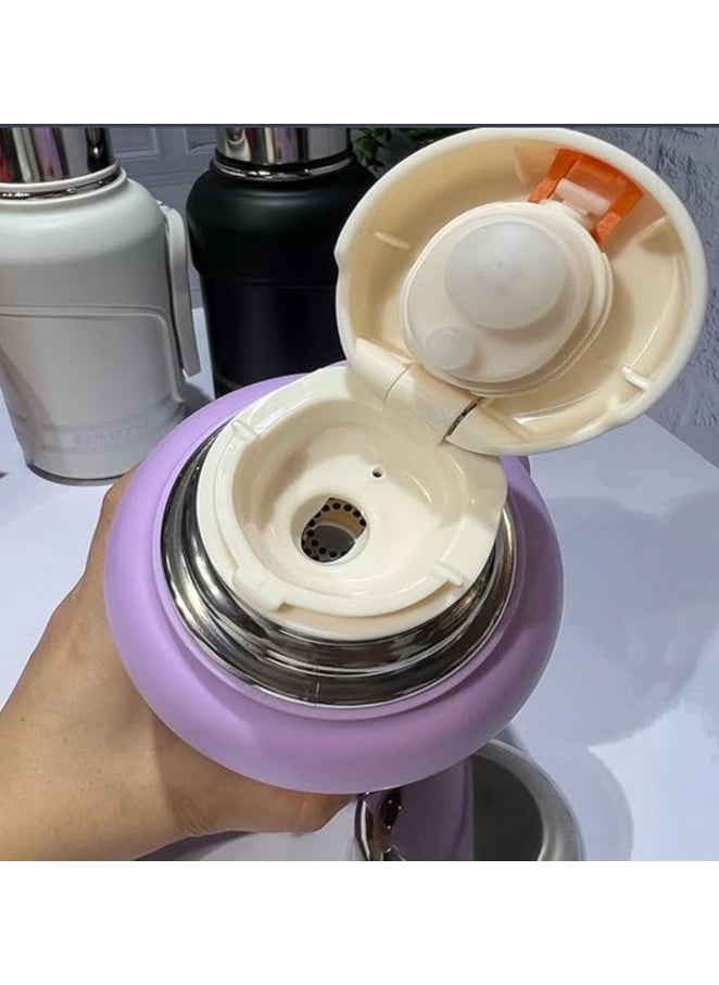 TYCOM - Thermal Insulated Water Bottle 1000 ML 316 Stainless Steel Double Wall Vacuum insulated Water Bottles for Hot Cold Water Gym Bottle Flask Bottle Side Handle - Image 1