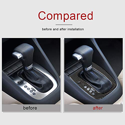 AIRSPEED Carbon Fiber Car Gear Shift Panel Cover Sticker Interior Trim for Volkswagen VW Golf 6 GTI MK6 2008-2013 Accessories (Style A) - Image 5