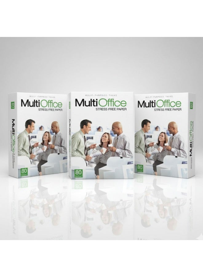 Multi Office A4 Copy Paper 80gsm 1500 Sheets (3 Pack) - Image 1