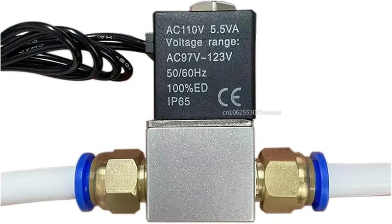 صمام ملف لولبي هوائي 2V025-1/4 ثنائي الاتجاه مغلق عادة DC12V DC24V AC110 AC220 للتحكم في اتجاه الهواء واستجابة حساسة مغناطيسية للغاز (4 مم، DC 12V) - Image 1