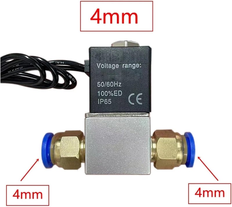 صمام ملف لولبي هوائي 2V025-1/4 ثنائي الاتجاه مغلق عادة DC12V DC24V AC110 AC220 للتحكم في اتجاه الهواء واستجابة حساسة مغناطيسية للغاز (4 مم، DC 12V) - Image 2
