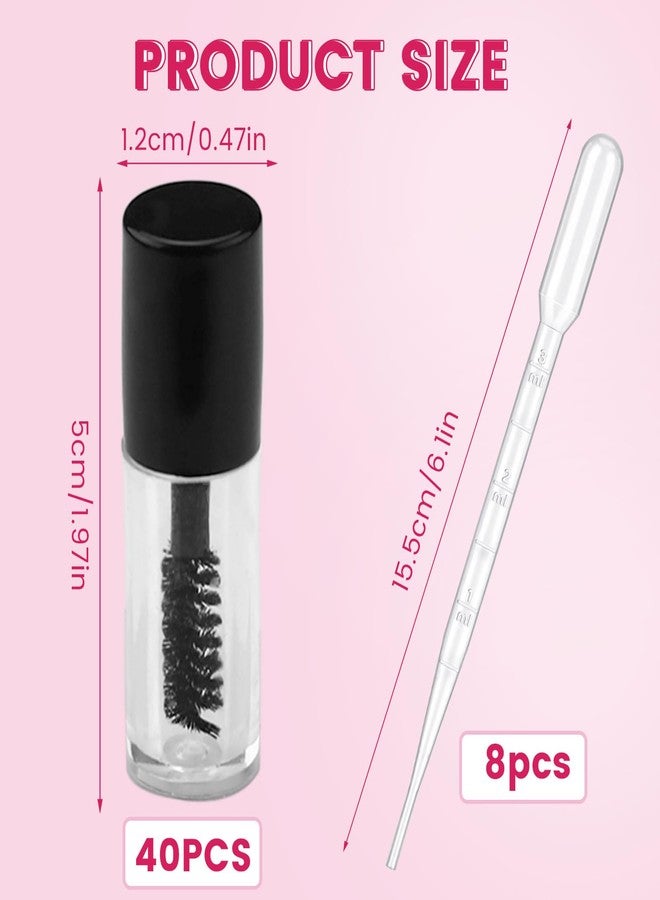 GTILE 40 PCS 3ml Empty Mascara Tube Mini Eyelash Cream Container Bottle - Image 2