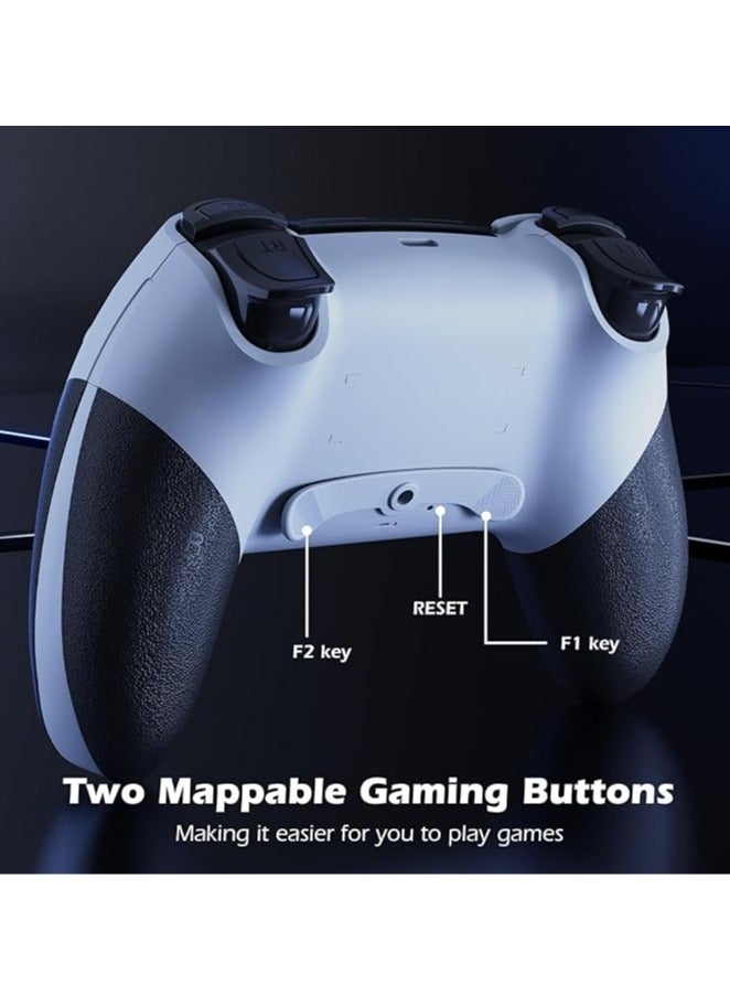 متحكم لجهاز PS4، متحكم لاسلكي لـ PS4/PS4 Pro/PS4 Slim، جهاز تحكم بلوتوث مع زراين قابلين للبرمجة، اهتزاز مزدوج، وضع التوربو، استشعار 6 محاور، منفذ صوت، لمسة. - Image 4