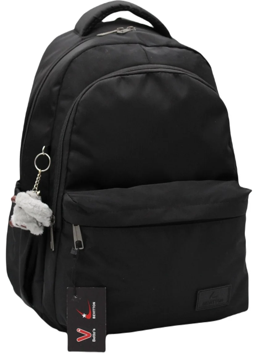 Bevitton Waterproof Special Bts Fabric Unisex Black School & Backpack 34100