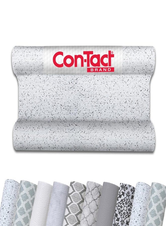 Con-Tact Brand Grip Prints Non-Adhesive Non-Slip Counter Top, Drawer/Shelf Liner, 12" x 20', Granite Black and White - Image 1