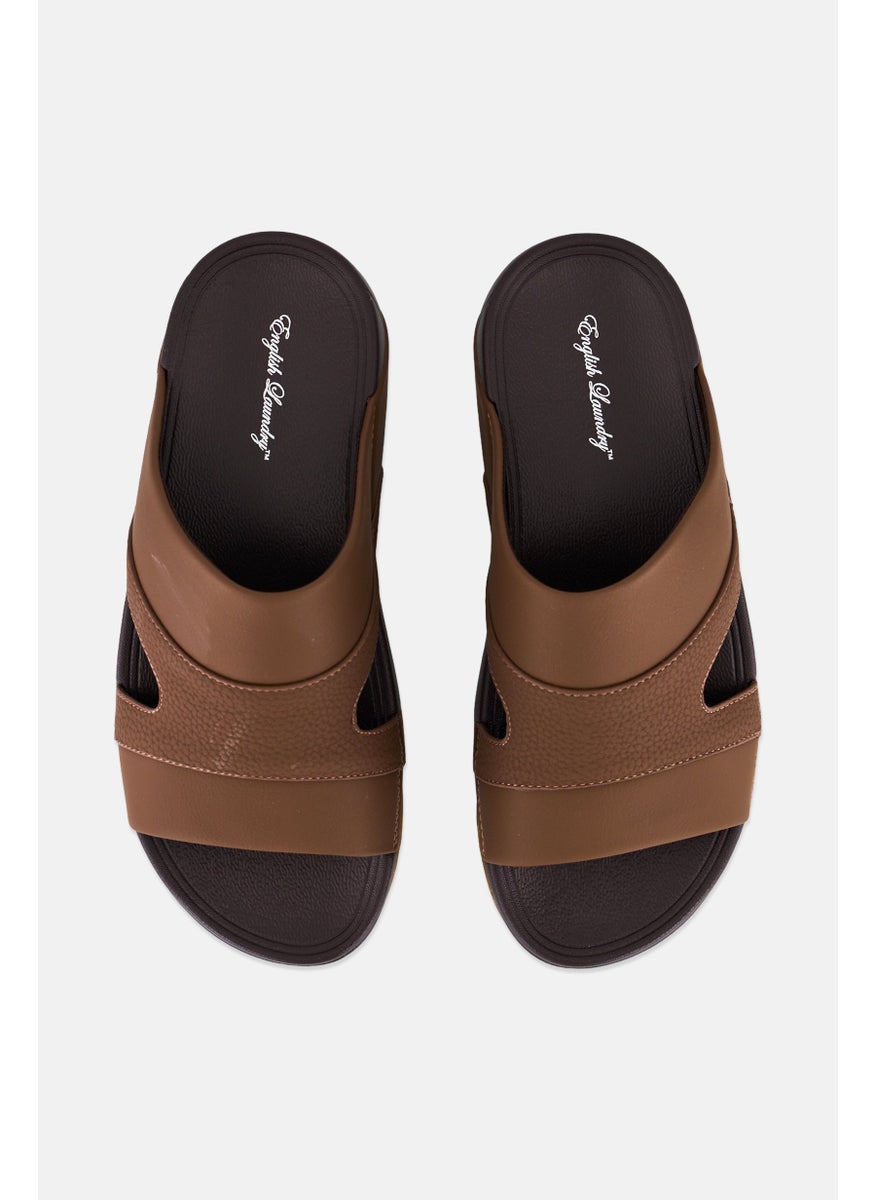 English Laundry Men Slip On Arabic Sandals, Light Brown  - Image 3