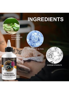 Elaimei 150ML Tattoo Stencil Transfer Gel Solution, Professional Tattoo Stencil Gel Fresh Stencil Primer Stuff Transfer Cream Gel For Tattooing Stickers Paper Machine Tattoo Supplies, Clear And Long-Lasting  - Image 2