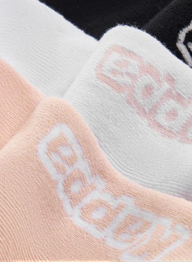 Kappa  Kappa Pack of 3 Quarter Crew Length Socks for Women | Best Price UAE