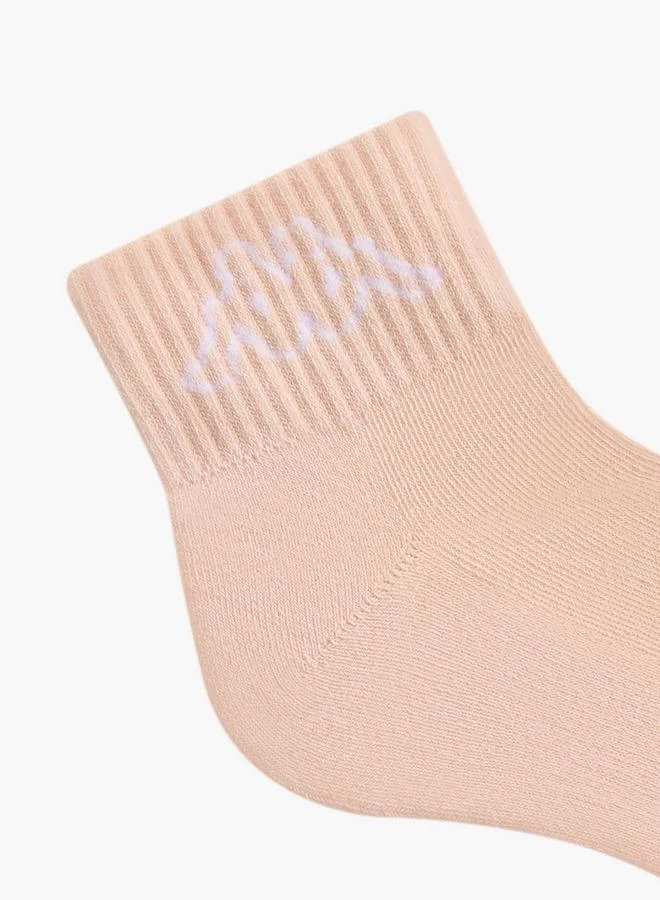 Kappa  Kappa Pack of 3 Quarter Crew Length Socks for Women | Best Price UAE
