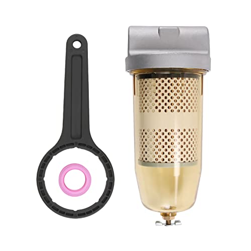 DICMIC 496 Fuel Tank Filter Assembly with Wrench Replacement for Gasoline and Diesel Water Separate 30 Micron Max 25 Gpm 150 Psi with 1” NPT Top Cap Replace# B10-AL - Image 1