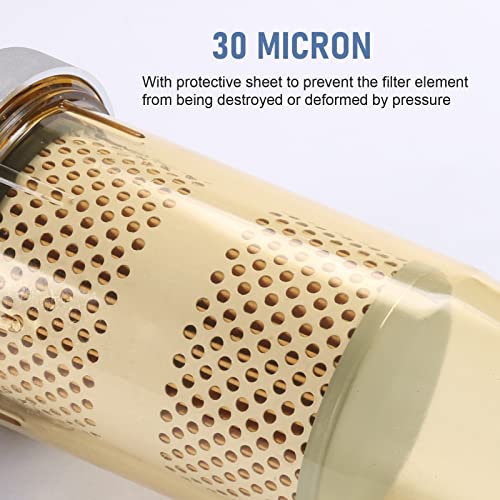 DICMIC 496 Fuel Tank Filter Assembly with Wrench Replacement for Gasoline and Diesel Water Separate 30 Micron Max 25 Gpm 150 Psi with 1” NPT Top Cap Replace# B10-AL - Image 4