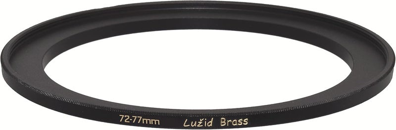 72mm to 77mm Brass Step Ring Filter Adapter Luzid 72 77