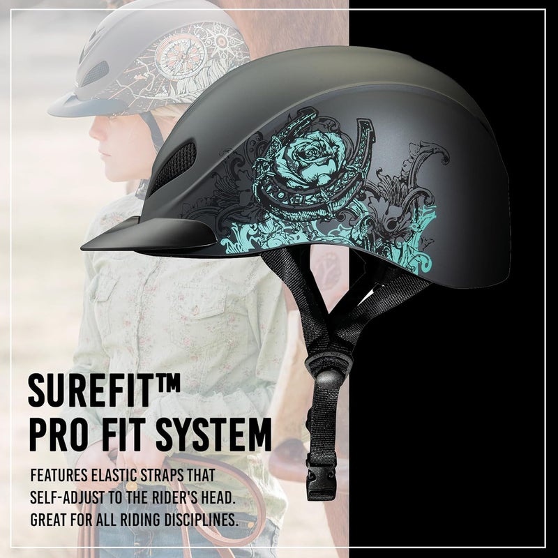 Troxel Rebel Bold Horse Riding Helmet, Low-Profile, Light, Adjustable Design, Safety Horseback Riding Gear - Image 4