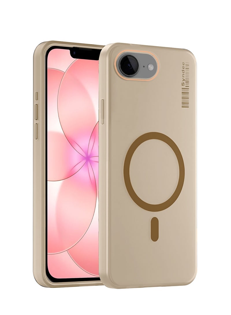 Syndee Apple iPhone 17e 5G 2026 Syndee Series Hybrid Translucent Magsafe with Magnetic Charging Raised Camera Lips Elegant Look Case Cover (MCMPMN) - Brown - Image 1
