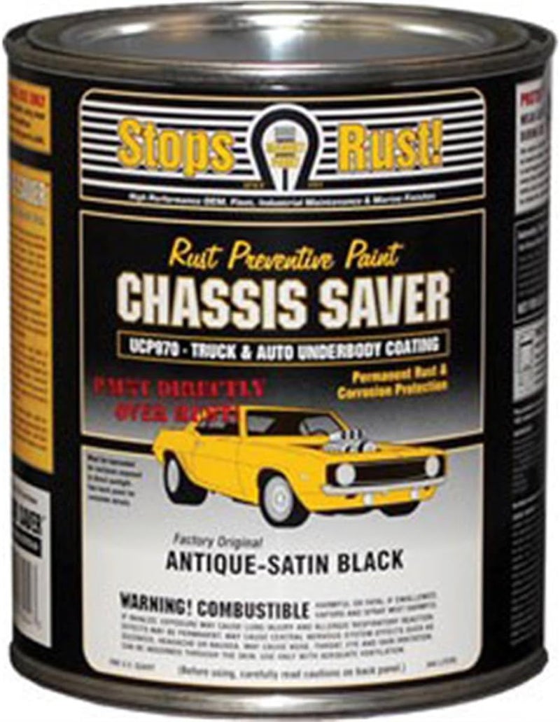 Magnetic Paint Magnet Paint Co. UCP970-04 Chassis Saver 1 Quart Can Rust Preventive Truck and Auto Underbody Coating - Antique Satin Black - Image 2