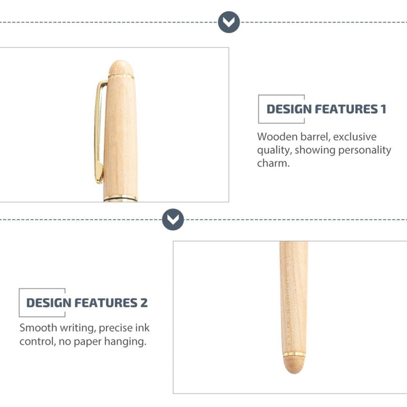 ARTIBETTER Retro Wooden Fountain Pen With Comfort Grip For Signature Calligraphy And Office Business Writing - Image 3
