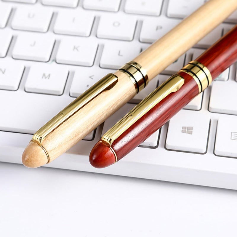 ARTIBETTER Retro Wooden Fountain Pen With Comfort Grip For Signature Calligraphy And Office Business Writing - Image 4